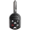 KeylessOption Key Fob Replacement for 2007 2008 2009 2010 2011 2012 2013 2014 2015 2016 2017 Ford Explorer Taurus Lincoln MKX Remote, 5-Button CWTWB1U793, Self Programming