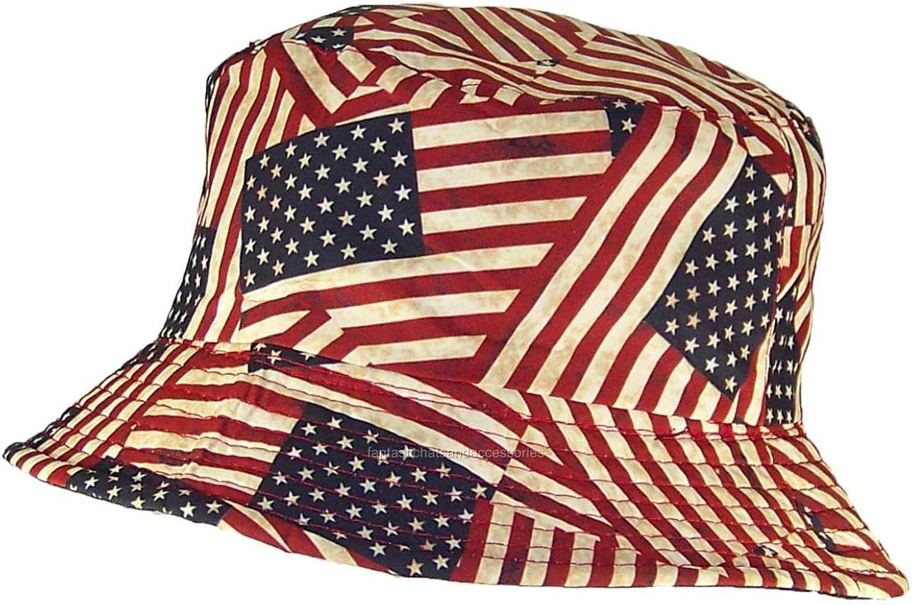 usa flag bucket hat