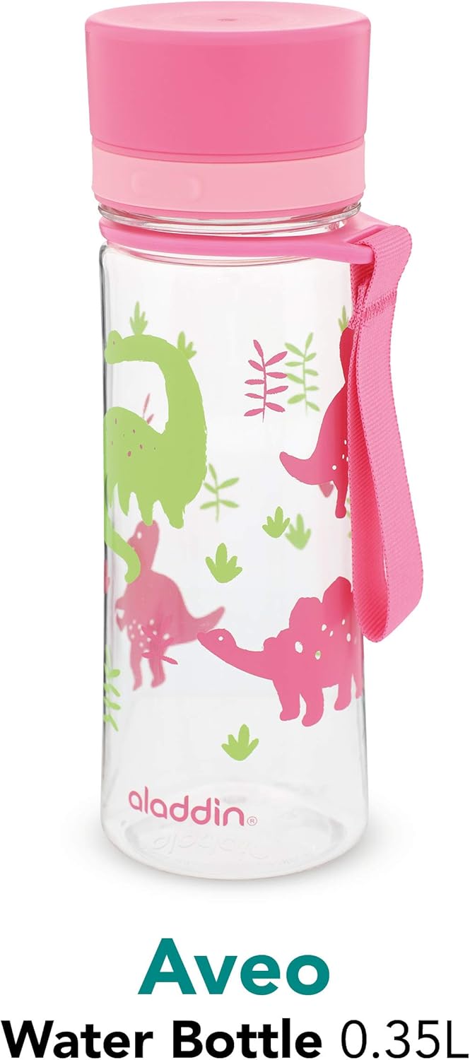 Aladdin My First Aveo Childrens Water Bottle 0.35L Pink Graphics, Leakproof, Wide Opening for Easy Fill, BPA-Free - Image 3