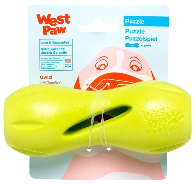 West Paw Design Zogoflex Qwizl Chew/Treat Dog Toy SMALL GREEN Amazon