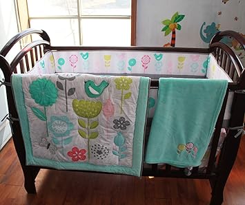 sunflower baby crib bedding set