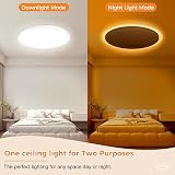 slochi Dimmable Ceiling Light 24W with Remote 3000K-6500K 1800K Night Light view 6