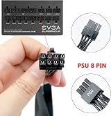 HABAGOU PCIe 8 Pin to 8 Pin (6+2) Power Adapter Cable for EVGA Modular PSU 25" view 4