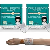 Quick Clot Gauze, First Aid Advanced Stop The Bleed Kit Combat Flexible Hemostatic Gauze-Bleed Stop Faster Wound Packing Medical,Survival Kit Supplies (3" x 12.5) (2)