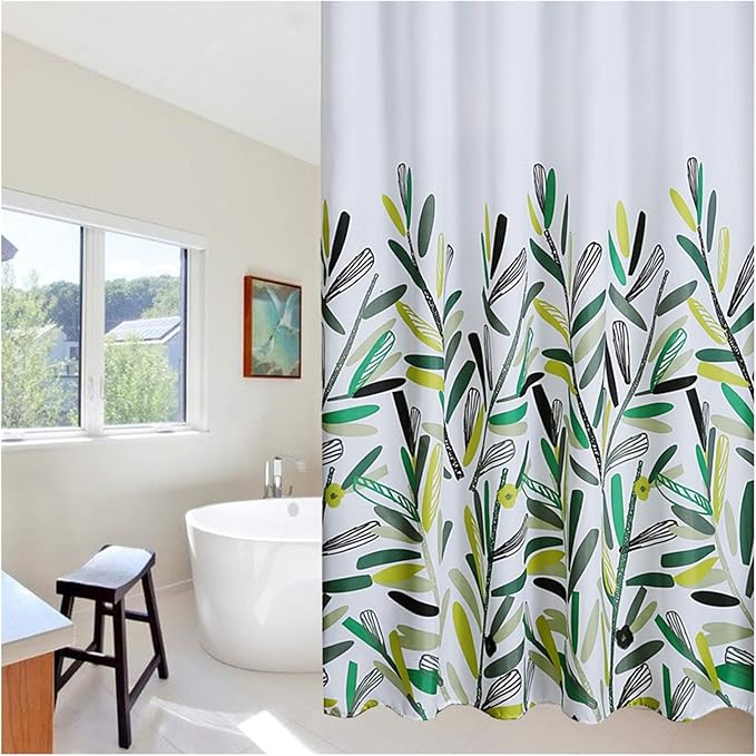 Shower Curtains Weighted Hem Shower Curtain Polyester Thicken Fabric