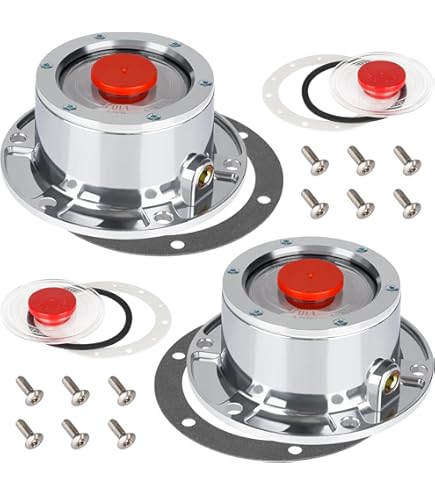 Replacement for FOUR 4 Valcrum Aluminum Hub Cap Lippert 10K-16K Trailer Axle Grease