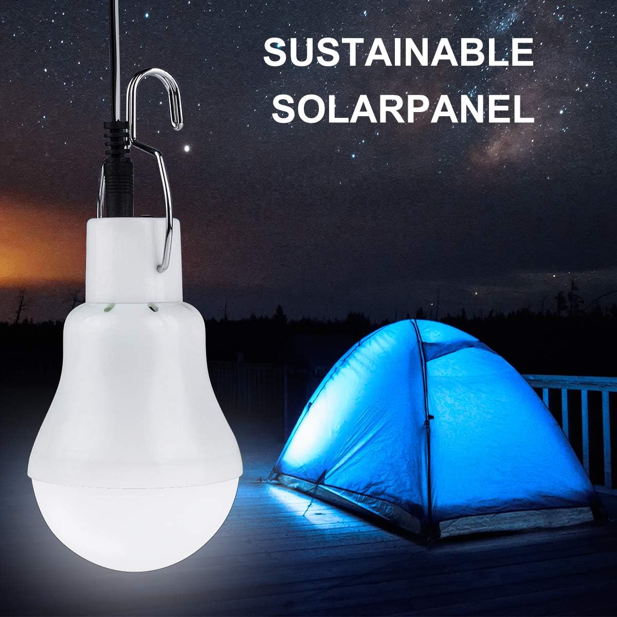 Peralng Solar Powered Shed Led Light Bulb - Image 3