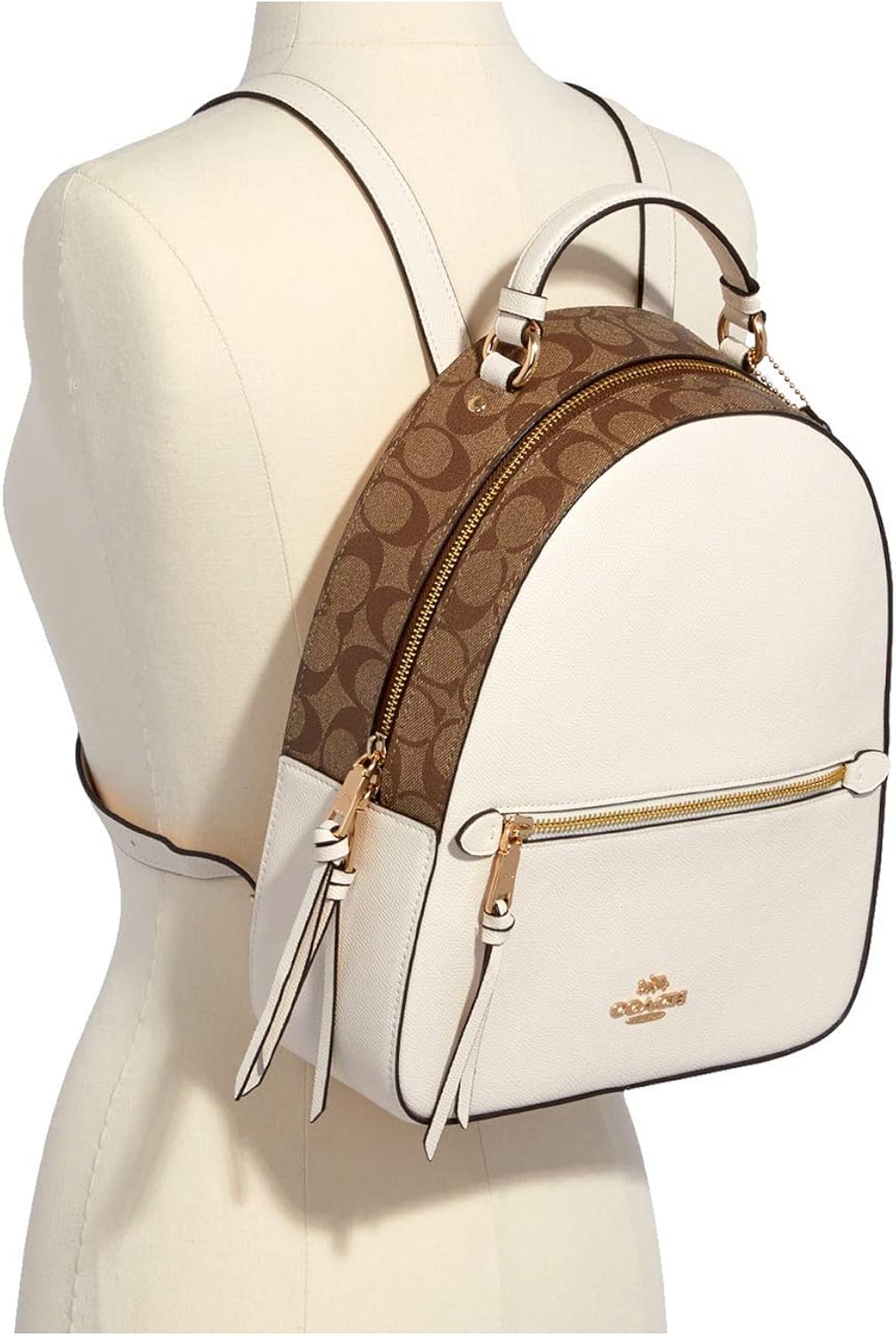 COACH Signature Jordyn Backpack Khaki/Chalk One Size