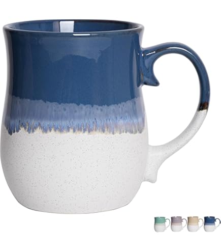 Amazon.com: Linkidea 40oz Oversized Coffee Mugs for Office and Home, Extra  Large Ceramic Cup with Handle Gift for Friends, Navy Blue : Home & Kitchen