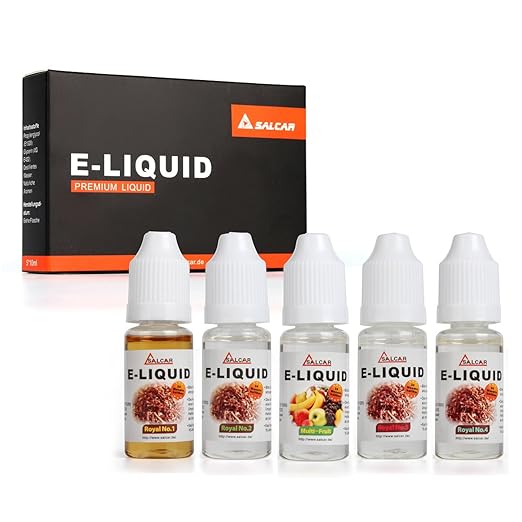 title=Salcar liquido, una confezione (5 flaconi da 10 ml) per sigarette