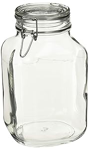 Bormioli Rocco SYNCHKG077327 Canning Jar, 3 Liter, glass