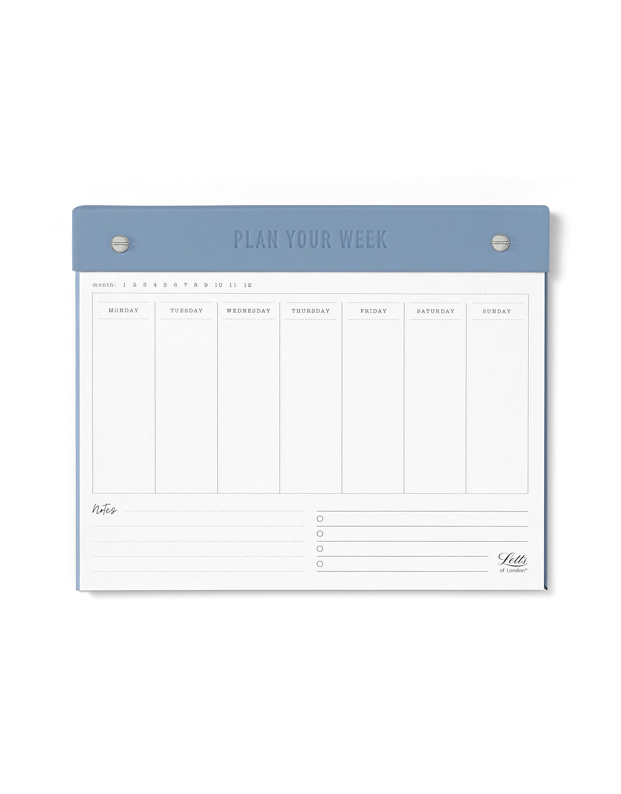 Letts Conscious Undated Weekly Notepad - ocean