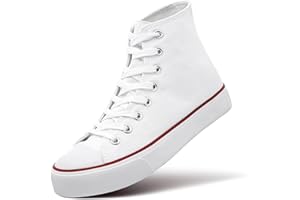 ZGR Womens Canvas Sneakers High Top Lace ups Casual Walking Shoes