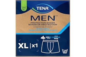 TENA Men's Washable Underwear, Extra Large, 20 Count