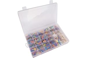 GARSUM Letter Board Letters,849 PRE-Cut Characters (3/4 Inch,In 5 Colors) With Sorting Tray