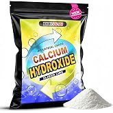 XIXISUSU Calcium Hydroxide - Industrial Grade Slaked Lime Powder - High Purity for Water Treatment, Construction, pH Adjustment (16 oz)