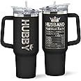 Gifts for Husband from Wife - Anniversary, Birthday Gifts for Husband - Husband Gifts, Gifts for Him Husband - Fathers Day Gift from Wife - Father's Day Gifts for Him, Husband - 40 Oz Black Tumbler