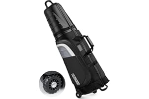 Findway Golf Travel Bags for Airlines with Wheels and ABS Hard Case Top, Protect Your Clubs, Waterproof 1680D Oxford Fabric a