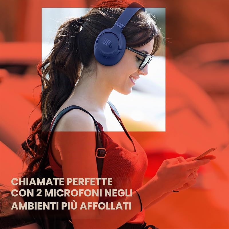 Tune 780NC Cuffie Over-Ear Wireless con Bluetooth, Blu