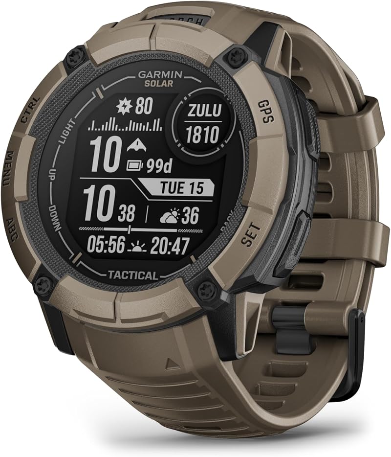 Garmin Instinct 2X Solar GPS Smartwatch 50mm Tan with Solar Charging