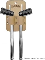 Faithfull Tan Leather Double Loop Scaffold Spanner Holder Tool Belt view 2