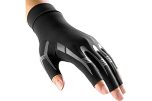 FREETOO All-Around Compression Arthritis Gloves for Women for Pain, Carpal Tunnel Relief Gloves for Men, Hand Compression Gloves for Crocheting, Rheumatoid Arthritis. Fit Palm 7.3‘’-8.3‘’ Black M