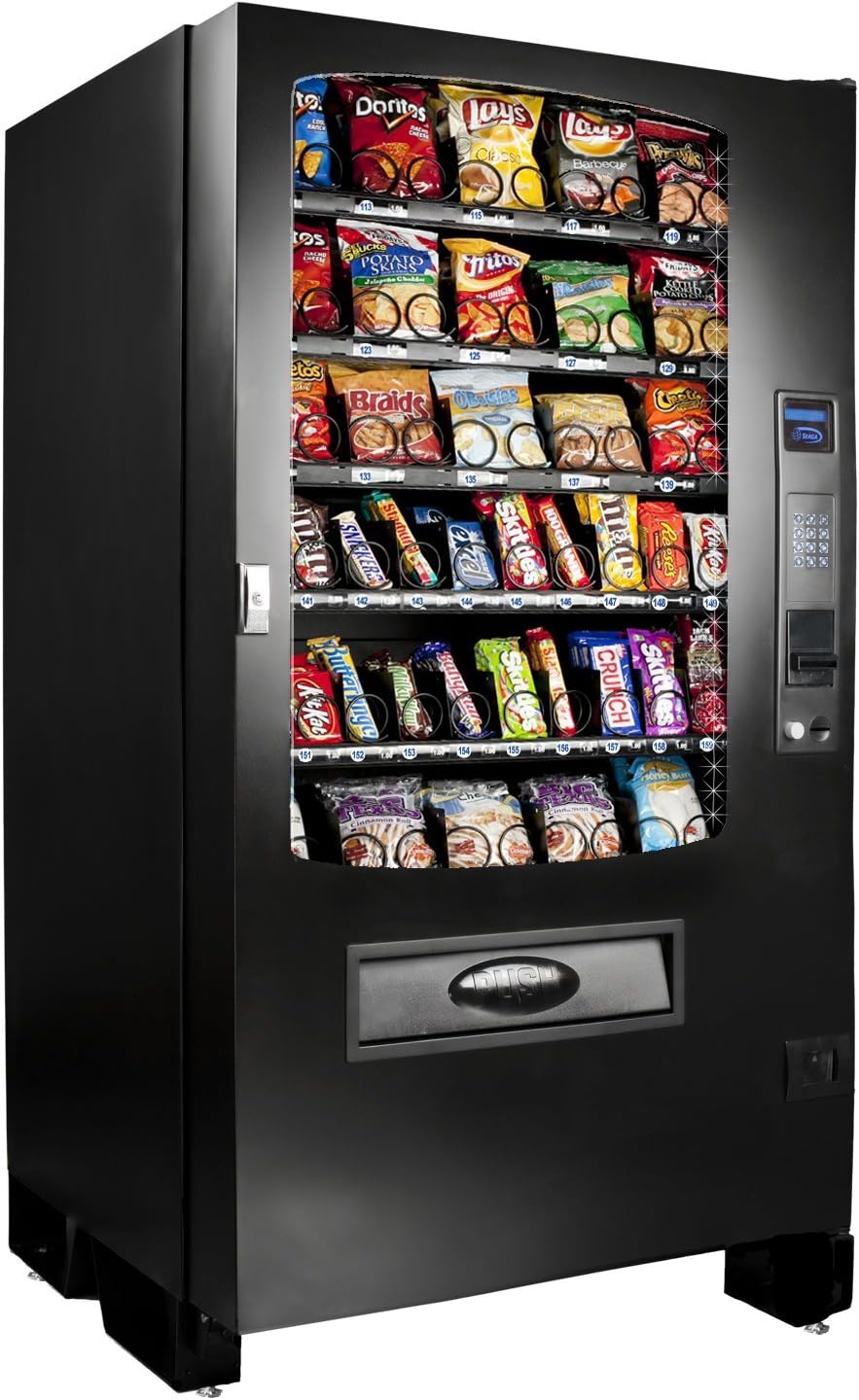SEAGA Vending Machine For Snacks, Candy, Toys, CD's, DVD's and More, Plug and Play Software This Model Accepts Coin or Cash