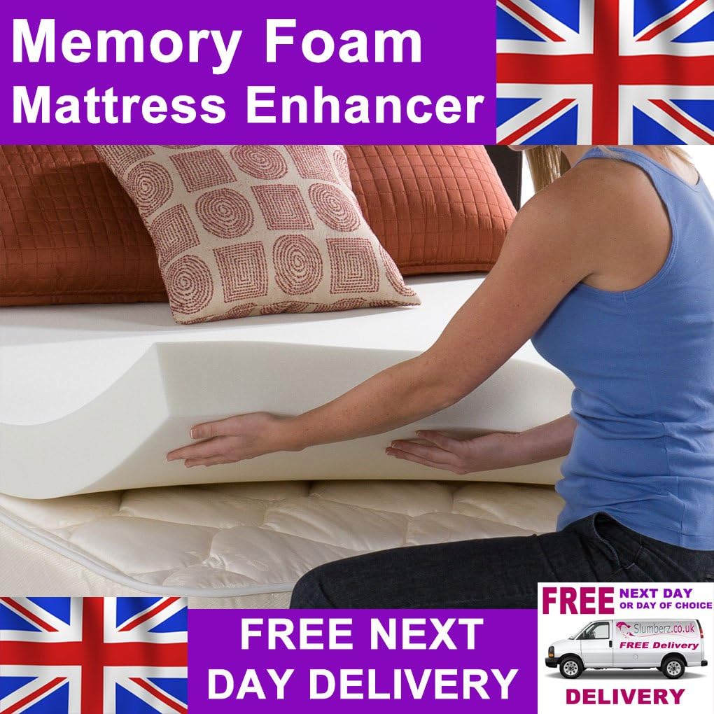 Exclusive 4& (100mm) Memory Foam Mattress Topper Amazon.co.uk Kitchen