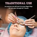 RosewineC 100 Pcs Glue Rings for Eyelash Extensions Pink Plastic Lash Glue view 6