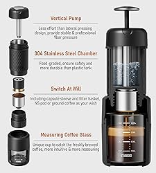 STARESSO Classic Portable Espresso Maker, 2 IN 1