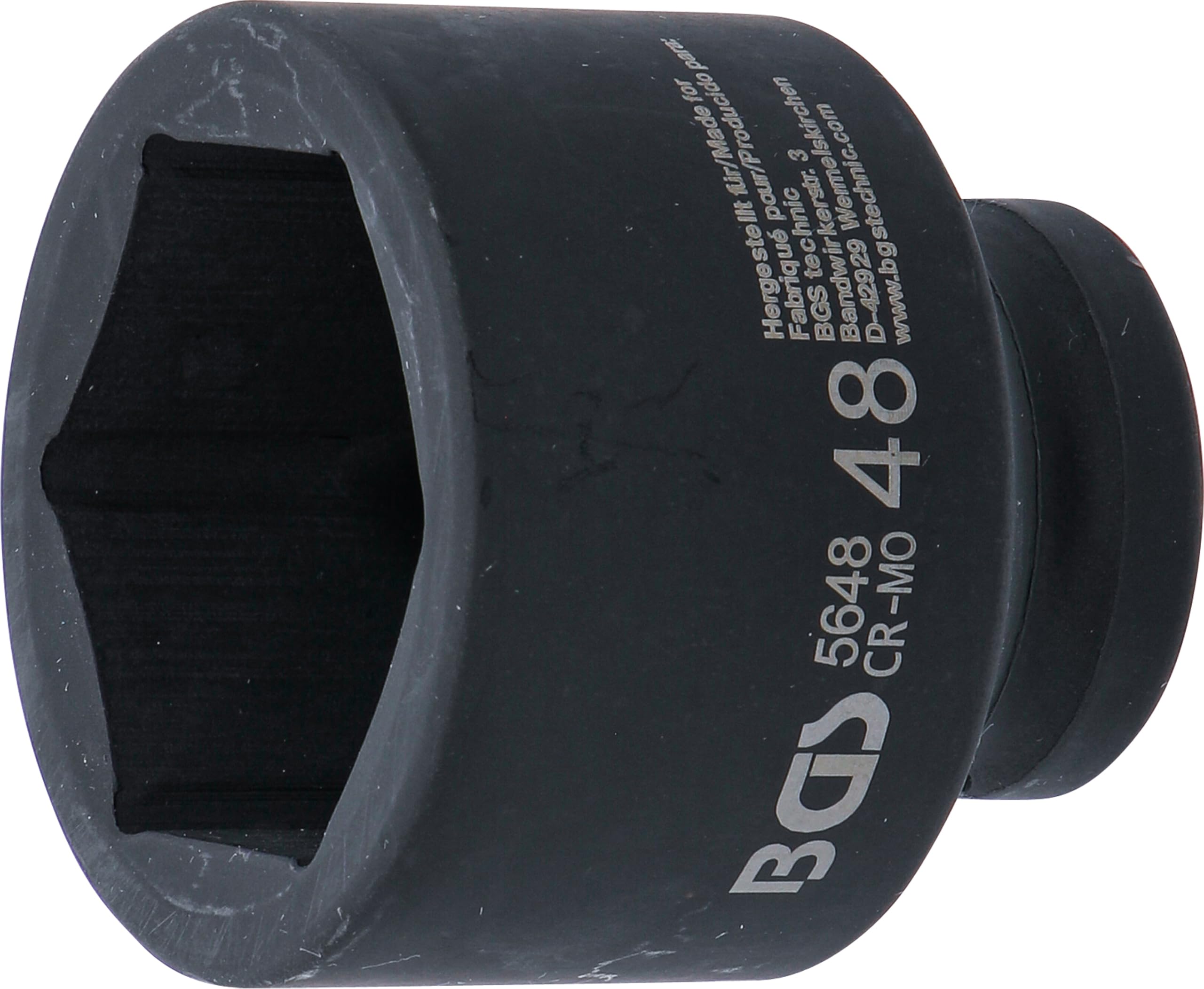 BGS 5648 | Impact Socket, Hexagon | 20 mm (3/4") | 48 mm
