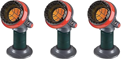 Amazon Com Mr Heater 3800 Btu Indoor Outdoor Portable Little Buddy Propane Heater 3 Pack Home Kitchen