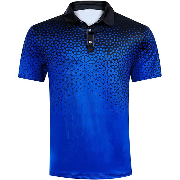 Gsywaipei Men's Leopard Print Polo Shirt Golf Athletic