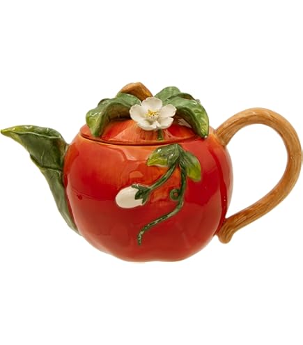 Amazon.com | Fine Ceramic Fruit Orange & White ORange Flower