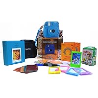 Fujifilm Instax Mini 9 Festive Pack Instant Camera (Cobalt Blue)