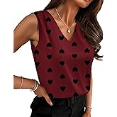 Zeagoo Women's Silk Satin Camisole Tank Tops V Neck Pleated Dressy Casual Sleeveless Blouses Summer Business Work Shirts