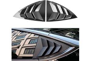 KARTONMOTOR Rear Side Window Louver Cover Compatiable with Tesla Model 3 Y,Exterior Decoration for Tesla Model 3 Y Accessories,Awesome Style for Tesla Model 3 Y (Model Y Black)