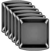 Tioncy 6 Pack 9 x 9 Inch Square Cake Pan Bulk Nonstick Stainless Steel Baking Oven Pan for Brownie Bread Pizza Home Baking Muffin Kitchen Bakeware