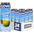 Goya Foods Coconut Water With Pulp, Real Coconut Pieces, 17.6 Fl Oz, Pack of 24, (33939)