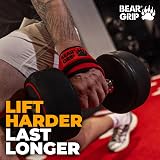 BEAR GRIP Premium Figure 8 Lifting Straps (Pair) Black view 8