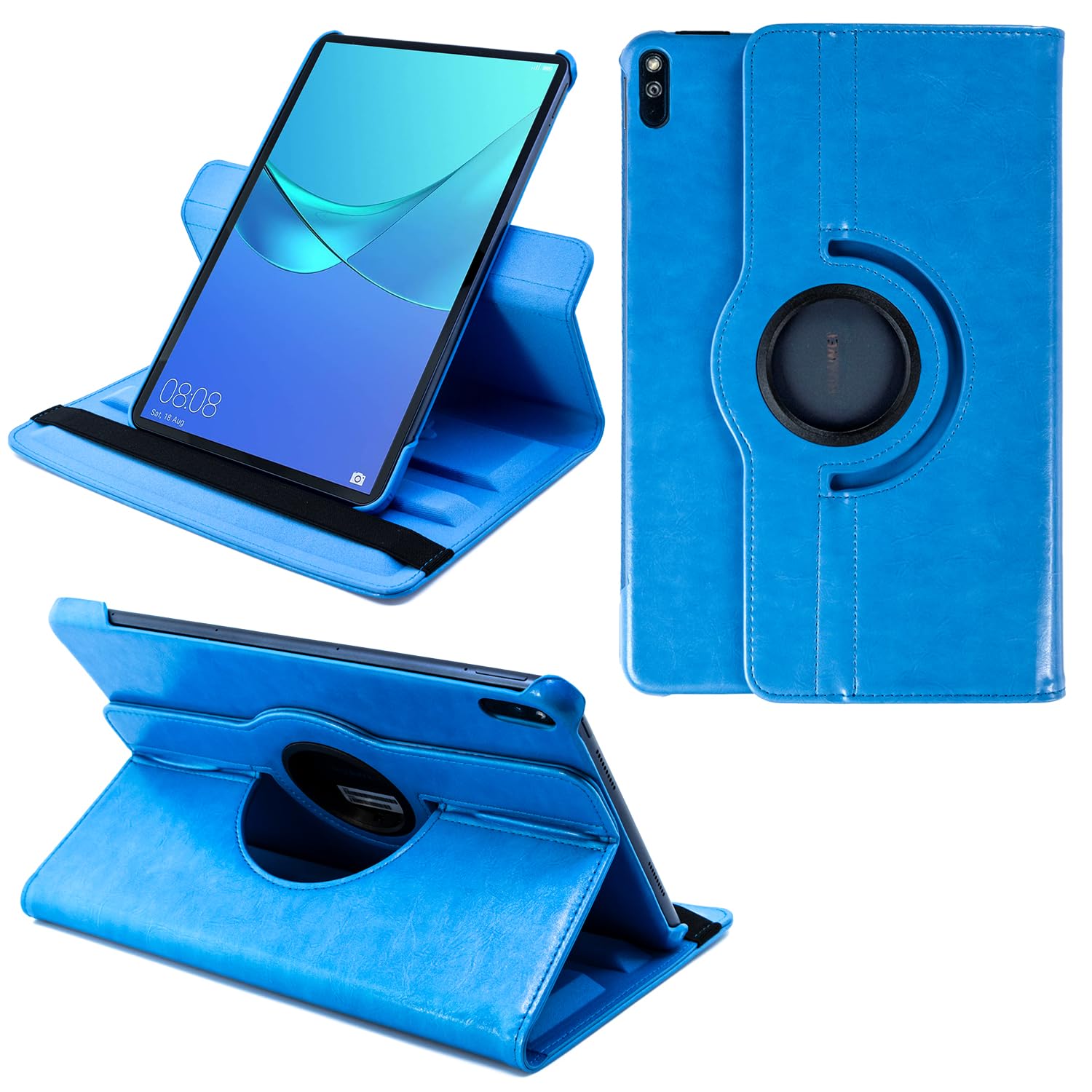 COOVY® 2.0 Cover for Huawei Mediapad M6 (10.8") / Matepad (10.8") ROTATING 360° DEGREE SMART CASE STAND HOUSING PROTECTION Sleep/Wake up | lightblue