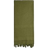 Rothco Solid Color Shemagh Tactical Desert Keffiyeh Scarf – Versatile Head and Neck Wrap – Great for Camping, Hiking, and Other Outdoor Activities – Olive Drab