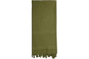 Rothco Solid Color Shemagh Tactical Desert Keffiyeh Scarf – Versatile Head and Neck Wrap – Great for Camping, Hiking, and Other Outdoor Activities – Olive Drab