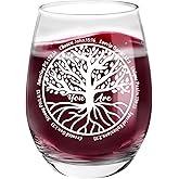 Spiritual Gifts Christian for Christians Best Friend Bestie Soul Sister in Christ Coworker Wine Glass Religious Gifts Encouragement Inspirational Gift Christmas Birthday Presents Tree of Life Gift