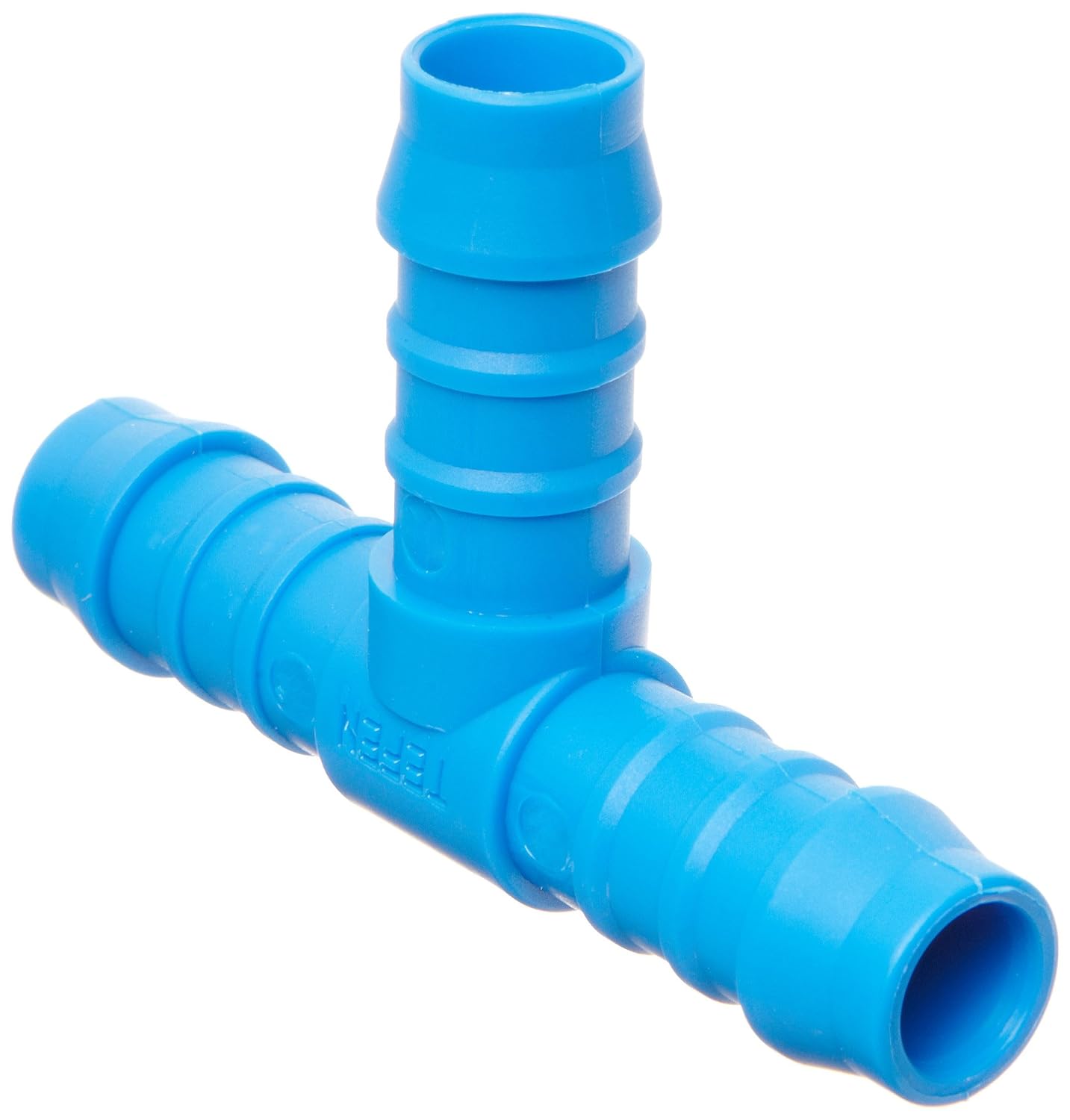Tefen Nylon 66 Hose Fitting, Tee, Blue, 4 mm Hose ID (Pack of 10