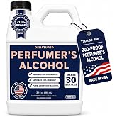 Perfumer's Alcohol, 200-Proof, No Methanol, SD-40B Fragrance Base, 32 oz | Base for Making Luxury Perfume, Cologne, &amp; Room Sprays - Denatured Ethanol for DIY Perfume Formulation, Made in USA