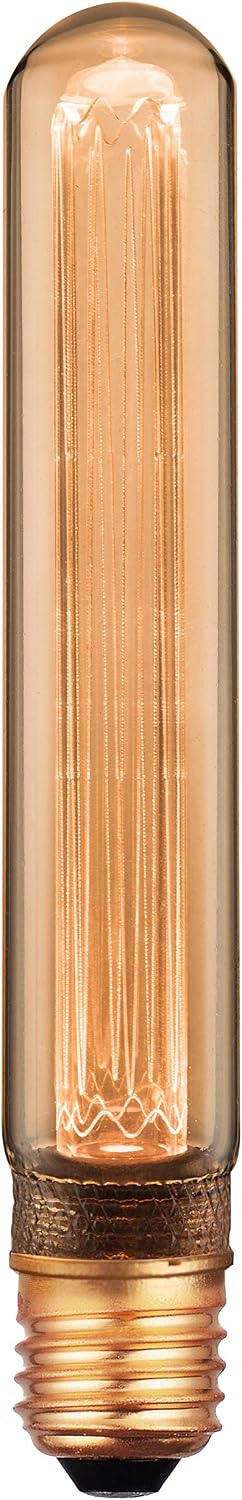 greenandco 10x Decorative LED Vintage Light Bulb, E27 T30 Amber, 10 Count (Pack of 1) - Image 3