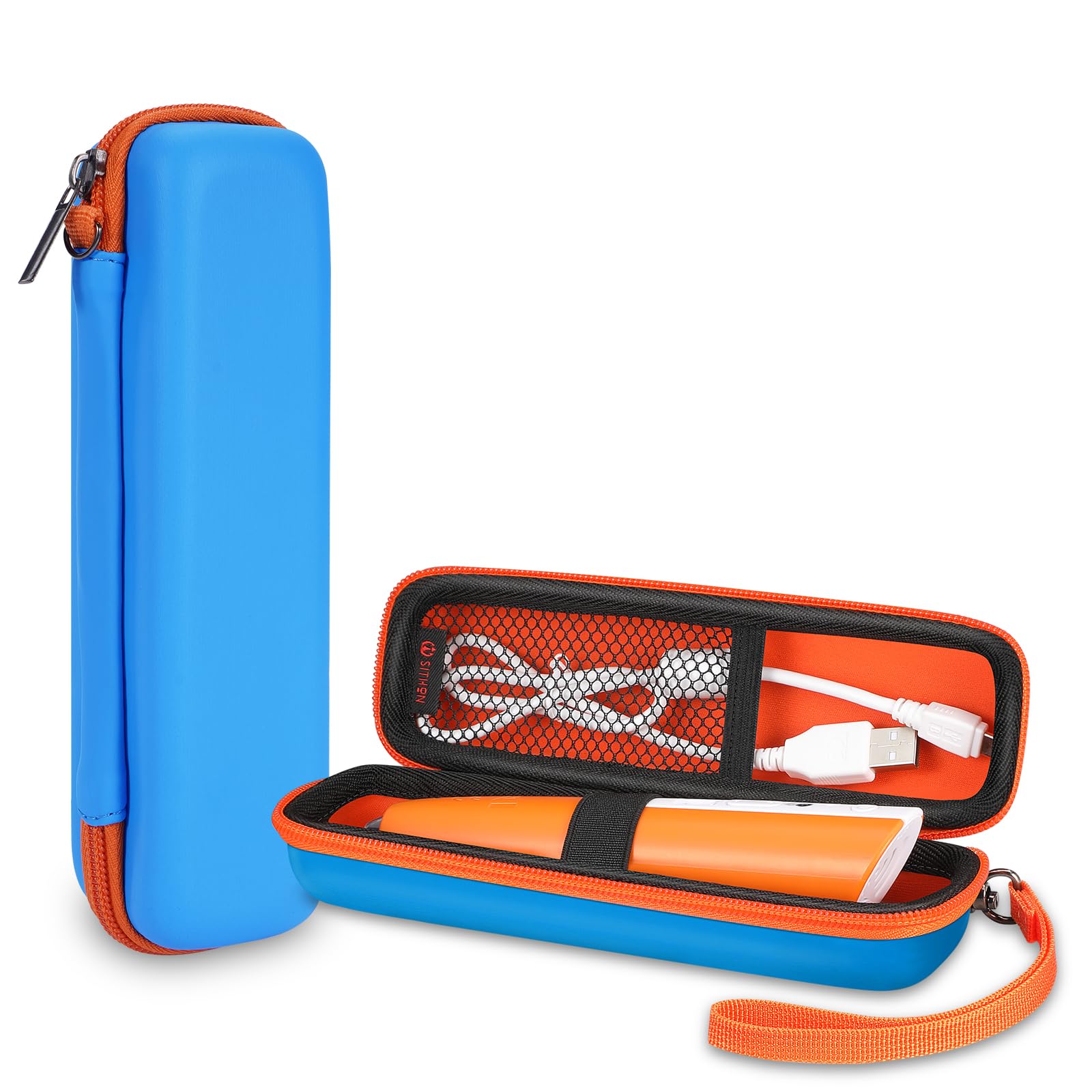 SITHON Case for Ravensburger Tiptoi 00110/00113/00806/00801/00700 Starter Set Pen, Carry Case with Wrist Strap, Shockproof Bag for Tiptoi Pen (Bag Only), blue, 19.9 cm x 5.8 cm x 5.4 cm, pencil case