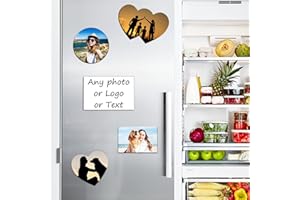 LEECUM Custom Fridge Magnet 5PCS Print Any of Your Design Home Decoration Photo Refrigerator Magnets Office and Kitchen - Loc