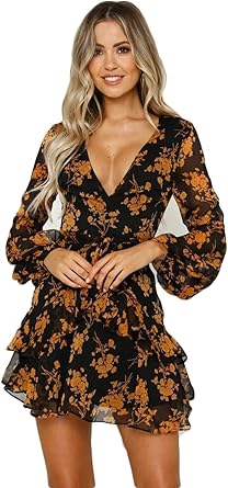 boho long sleeve mini dress